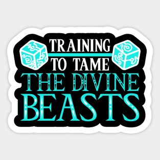 Training To Tame The Divine Beasts - Sticker